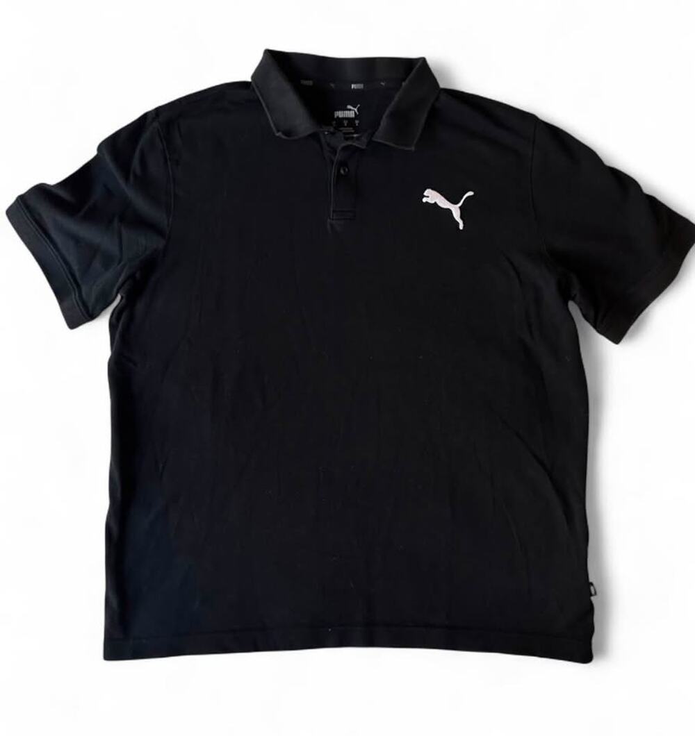 Men’s Puma Black Polo Shirt Size Large